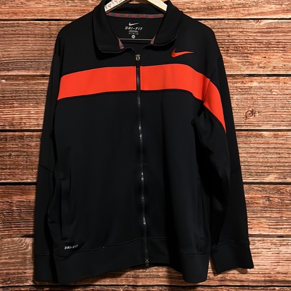 Nike Navy & Orange Zip Up Jacket - Picture 6 of 7